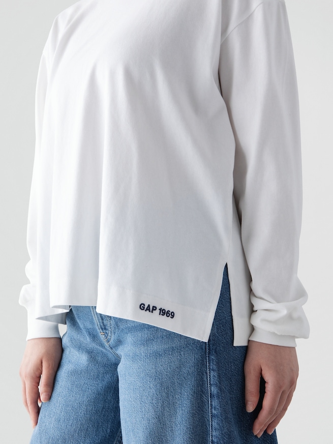 GAP1969ロゴ  チュニックTシャツ-2