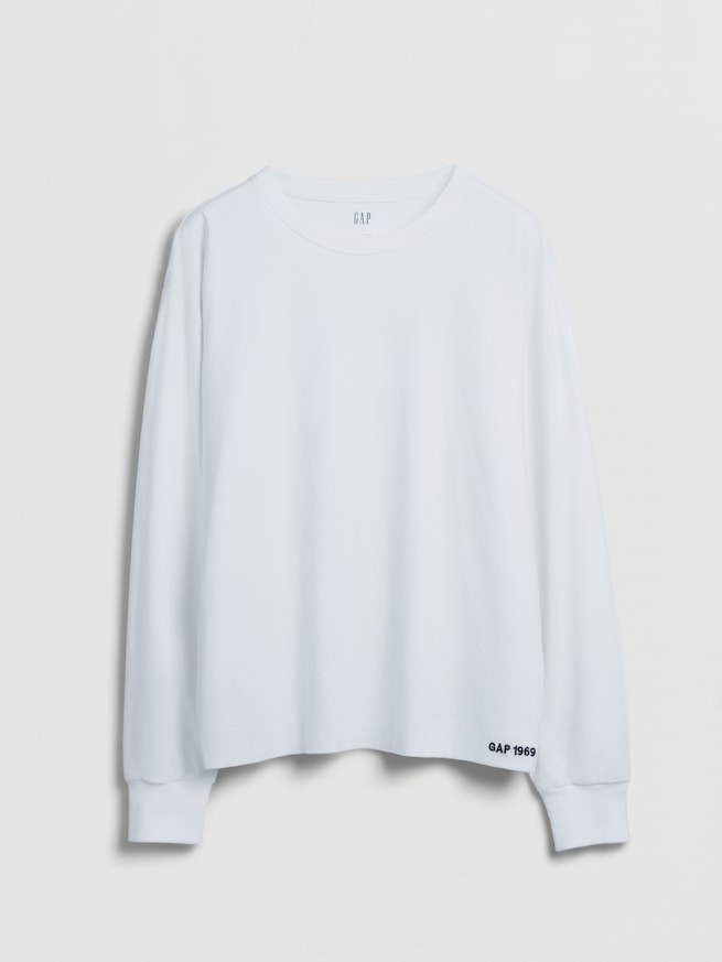 GAP1969ロゴ  チュニックTシャツ-3