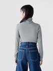 リブ GAPロゴ タートルネックTシャツ-1