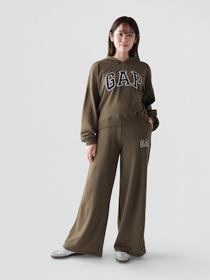 GAPロゴ フレンチテリー ワイドパンツ