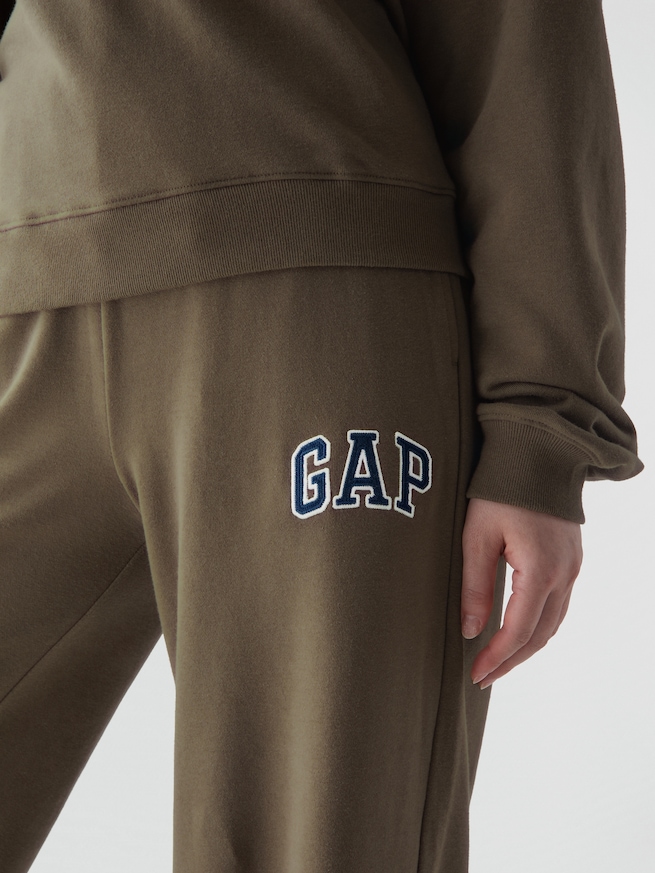 GAPロゴ フレンチテリー ワイドパンツ-4