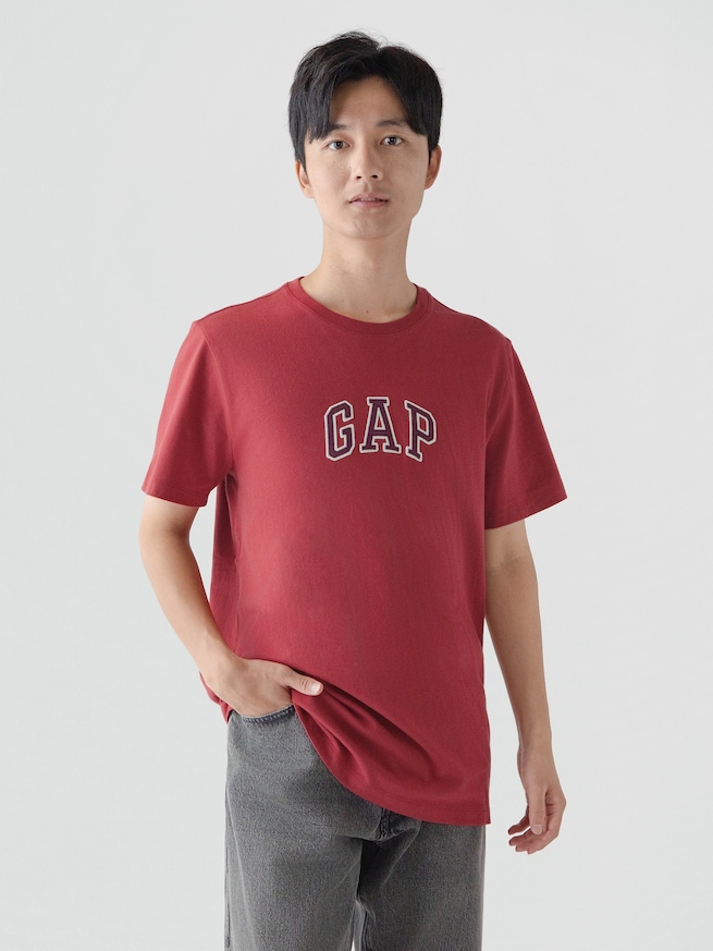 GAPアーチロゴTシャツ-0