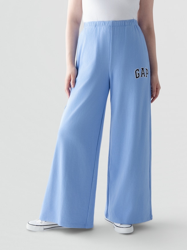 GAPロゴ フレンチテリー ワイドパンツ-1