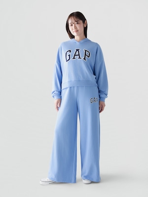 GAPロゴ フレンチテリー ワイドパンツ