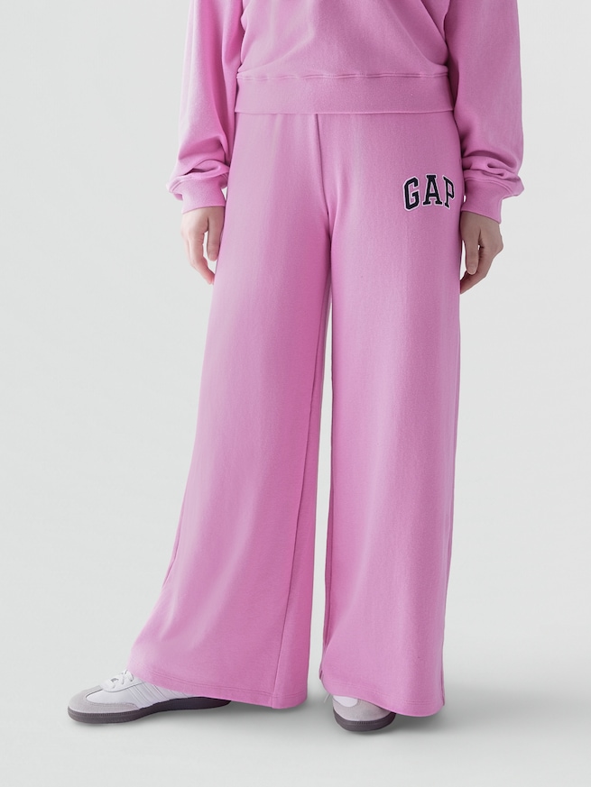 GAPロゴ フレンチテリー ワイドパンツ-1