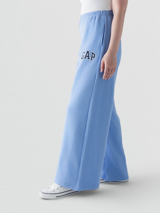 GAPロゴ フレンチテリー ワイドパンツ-2