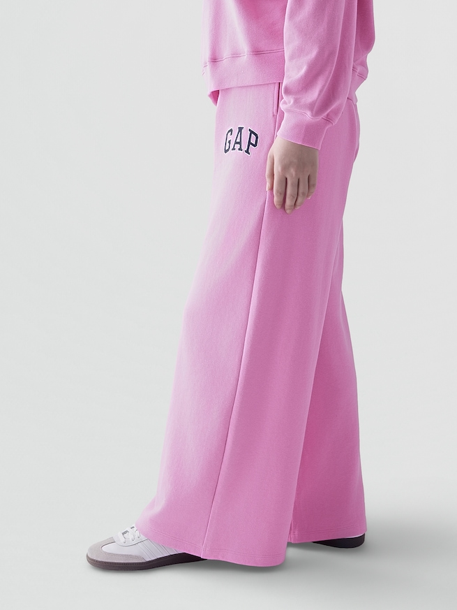GAPロゴ フレンチテリー ワイドパンツ-2