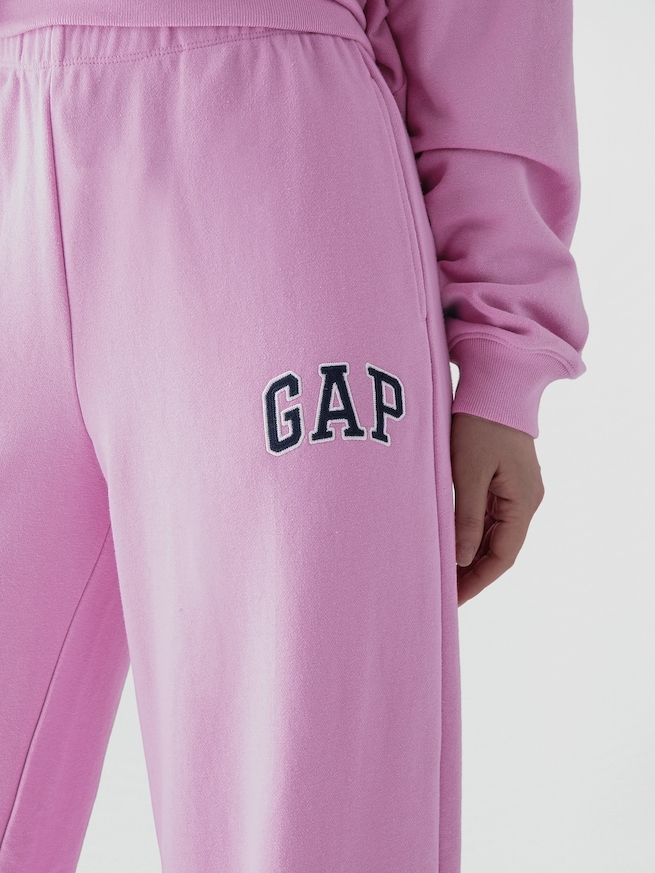 GAPロゴ フレンチテリー ワイドパンツ-4