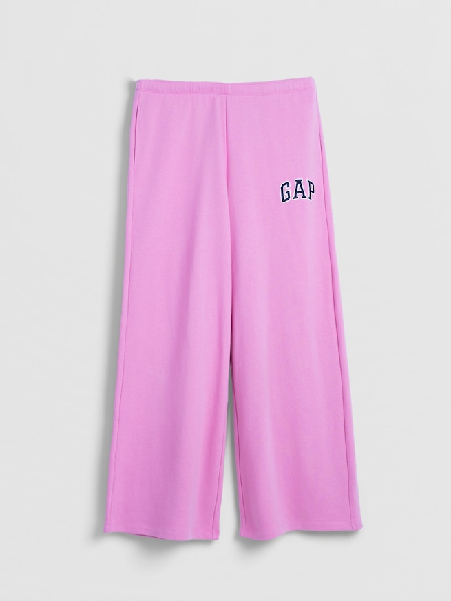 GAPロゴ フレンチテリー ワイドパンツ-5