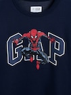 GapKidsマーベル スパイダーマン リラックスフィット GAPロゴスウェットシャツ-3