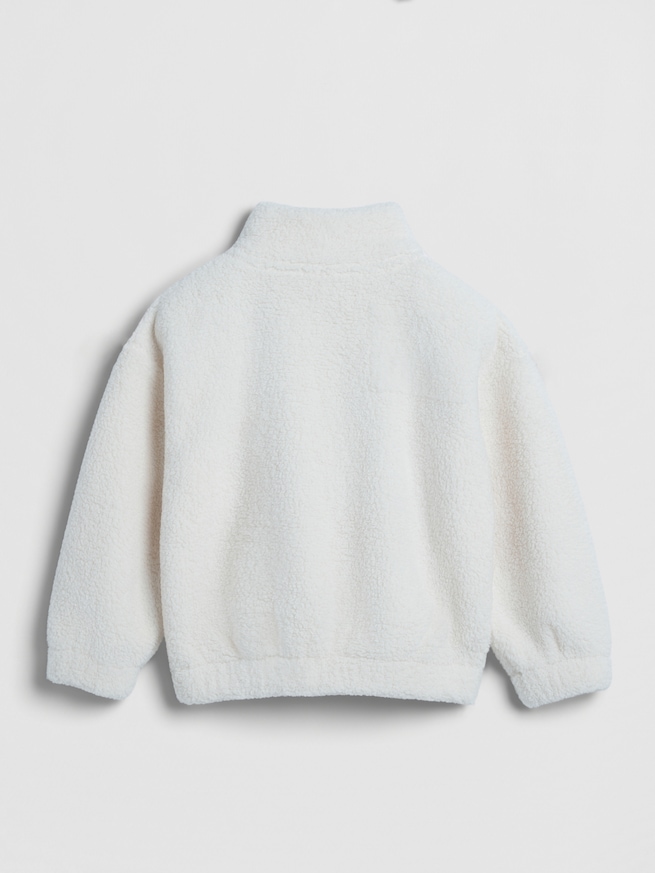 babyGap リサイクル ボア ハーフジップ GAPロゴスウェットシャツ-1