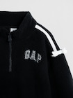 babyGap リサイクル ボア ハーフジップ GAPロゴスウェットシャツ-2