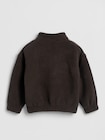 babyGap リサイクル ボア ハーフジップ GAPロゴスウェットシャツ-1