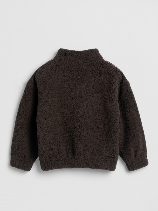 babyGap リサイクル ボア ハーフジップ GAPロゴスウェットシャツ-1