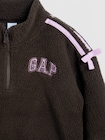 babyGap リサイクル ボア ハーフジップ GAPロゴスウェットシャツ-3