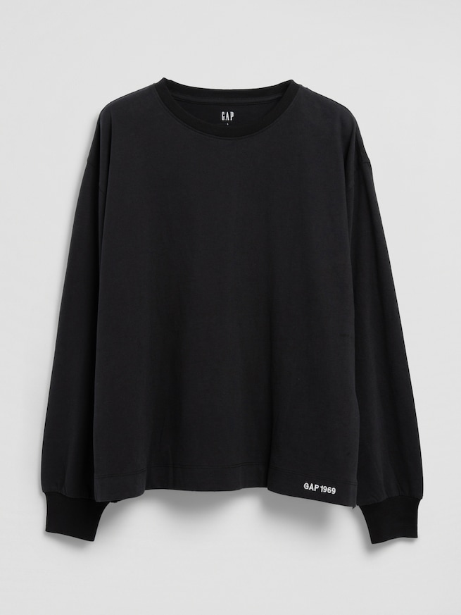 GAP1969ロゴ  チュニックTシャツ-3