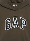リラックスフィット クロップド GAPロゴ フレンチテリーパーカー-3