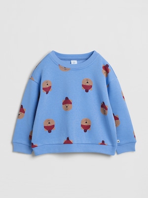 babyGap リラックスフィット プリント クルーネック スウェットシャツ