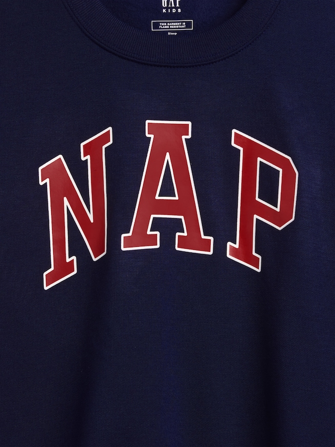 リサイクル NAPロゴ パジャマスウェットシャツ (キッズ)-4