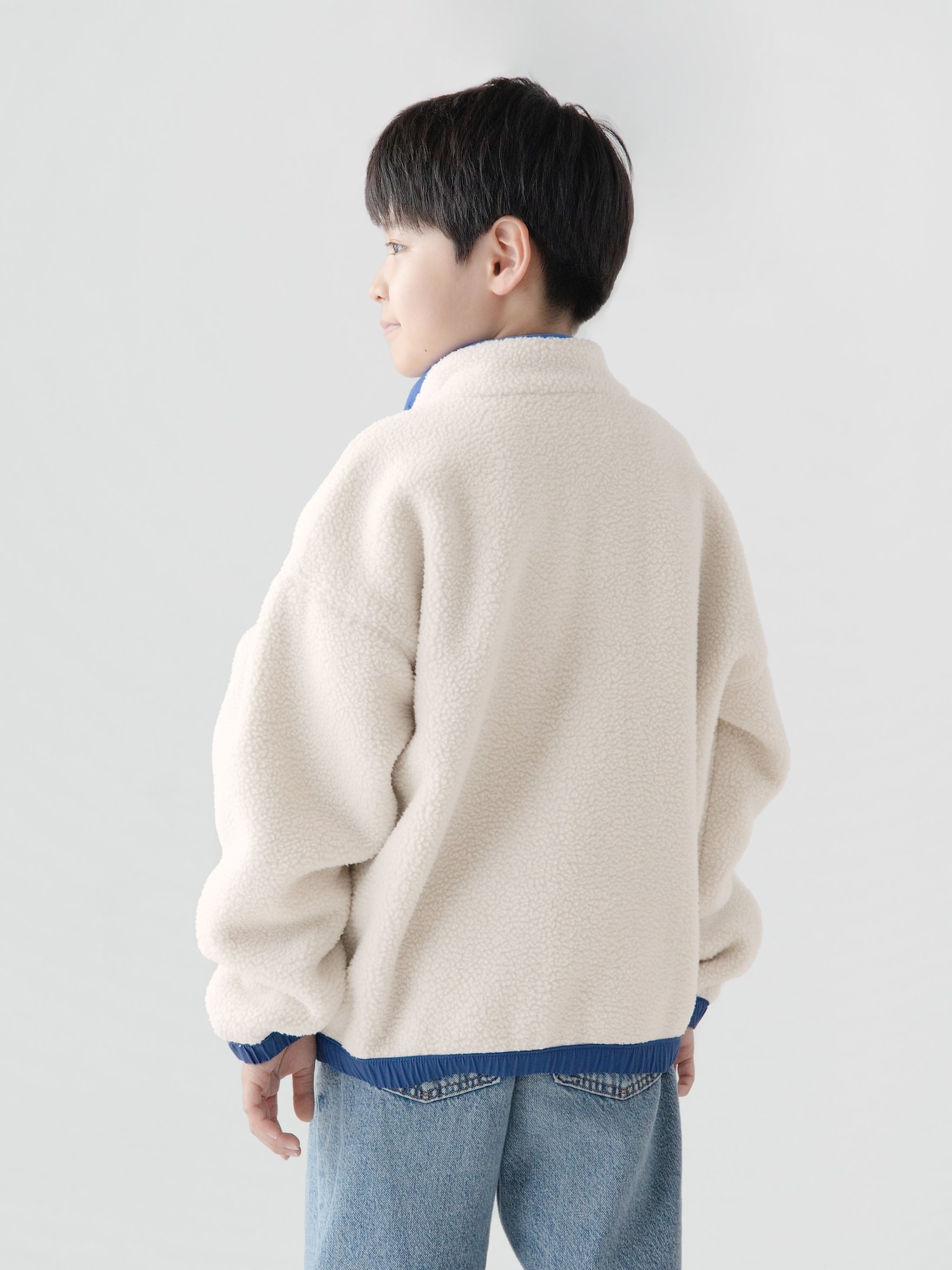 Gap公式オンラインストア |ボア GAPロゴ ジップアップジャケット (キッズ)