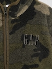 ボア リラックスフィット GAPロゴ ジップアップジャケット (キッズ)-5
