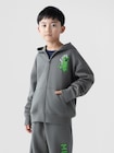 GapKids マインクラフト リラックスフィット グラフィック ジップアップパーカー-0