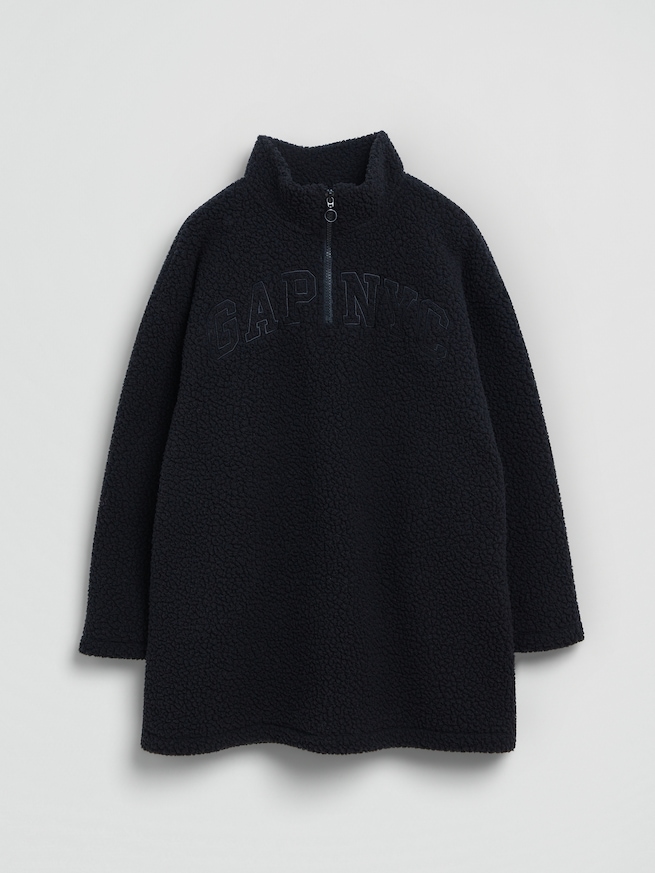 ボア オーバーサイズ GAP NYCロゴ ワンピース (キッズ)-1