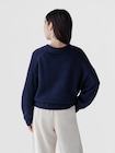 CashSoft カシミヤタッチ オーバーサイズ GAPロゴ ジョニーカラーセーター-1