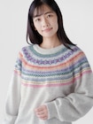 ふわもこ リラックスフィット クルーネックセーター-2