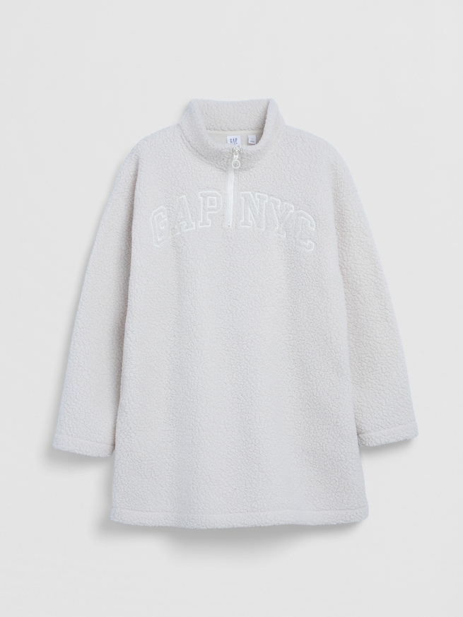 ボア オーバーサイズ GAP NYCロゴ ワンピース (キッズ)-1