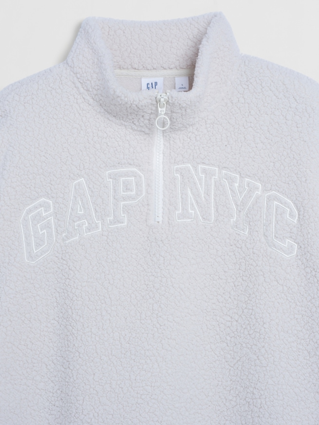 ボア オーバーサイズ GAP NYCロゴ ワンピース (キッズ)-3