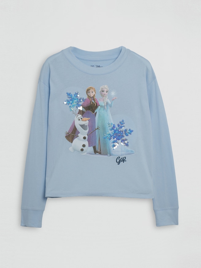 GapKids &times; ディズニー オーバーサイズ フリッピースパンコール グラフィックTシャツ-1