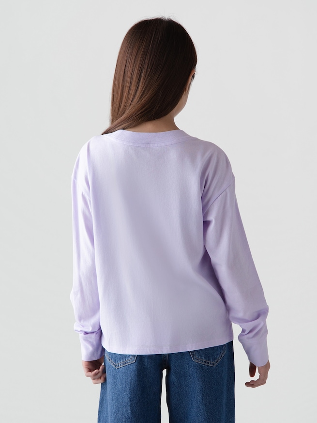 GapKids &times; ディズニー オーバーサイズ フリッピースパンコール グラフィックTシャツ-2