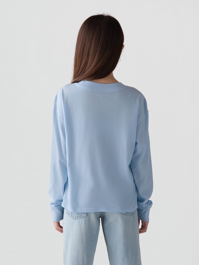 GapKids &times; ディズニー オーバーサイズ フリッピースパンコール グラフィックTシャツ-2