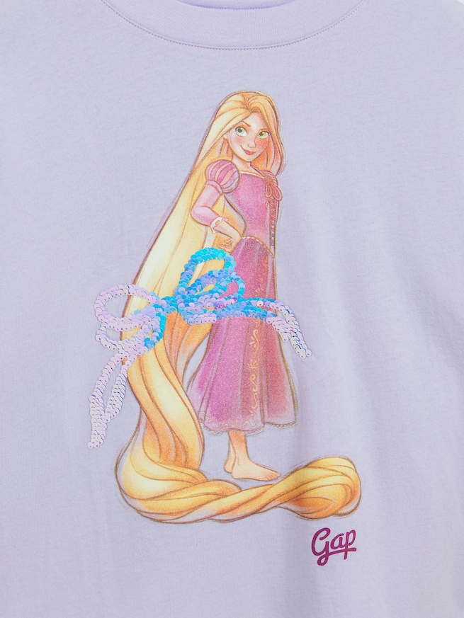 GapKids &times; ディズニー オーバーサイズ フリッピースパンコール グラフィックTシャツ-3