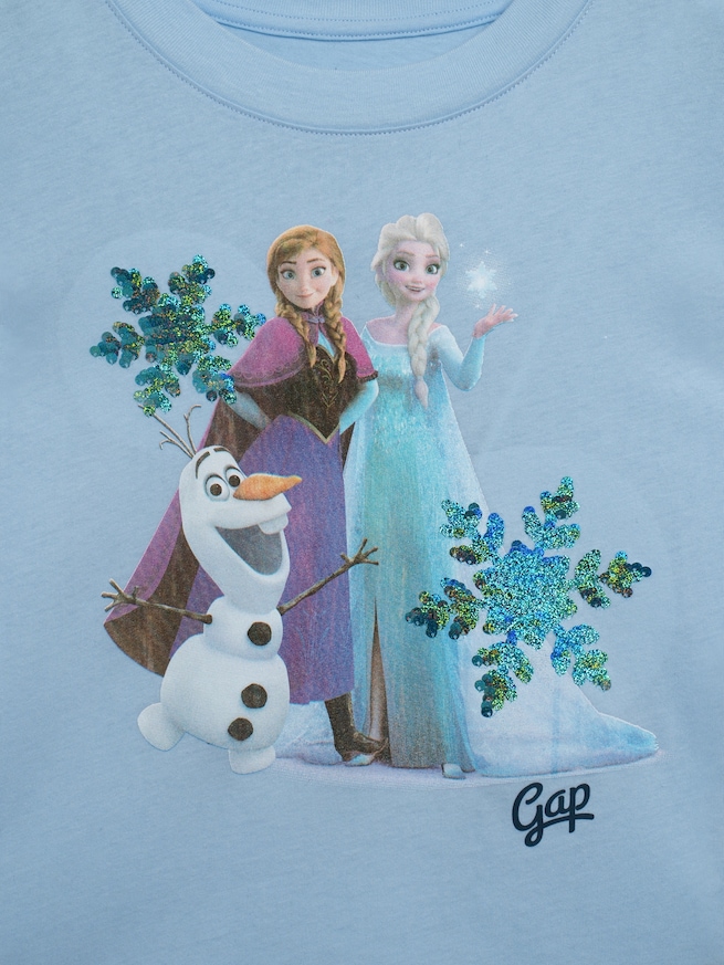 GapKids &times; ディズニー オーバーサイズ フリッピースパンコール グラフィックTシャツ-3