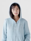 リラックスフィット GAPロゴ 裏ボア ジップアップパーカー-2