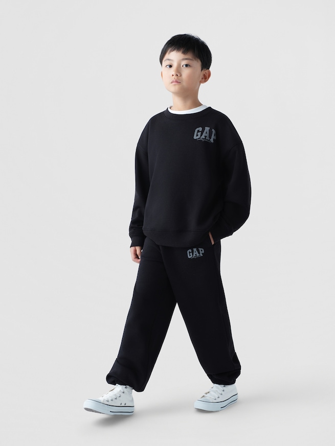 ヴィンテージソフト GAPロゴ リラックスフィット ジョガーパンツ (キッズ)-0