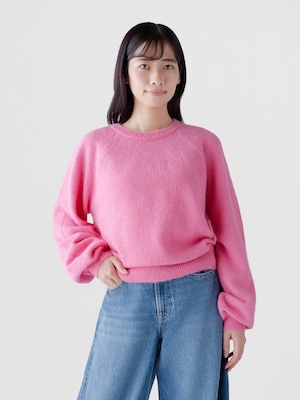 ふわもこ リラックスフィット クルーネックセーター