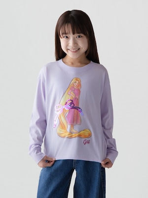 GapKids &times; ディズニー オーバーサイズ フリッピースパンコール グラフィックTシャツ