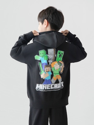 GapKids マインクラフト リラックスフィット グラフィック ジップアップパーカー