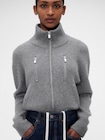 Gap &times; Victoria Beckham ウールカシミヤ ジップアップセーター-3