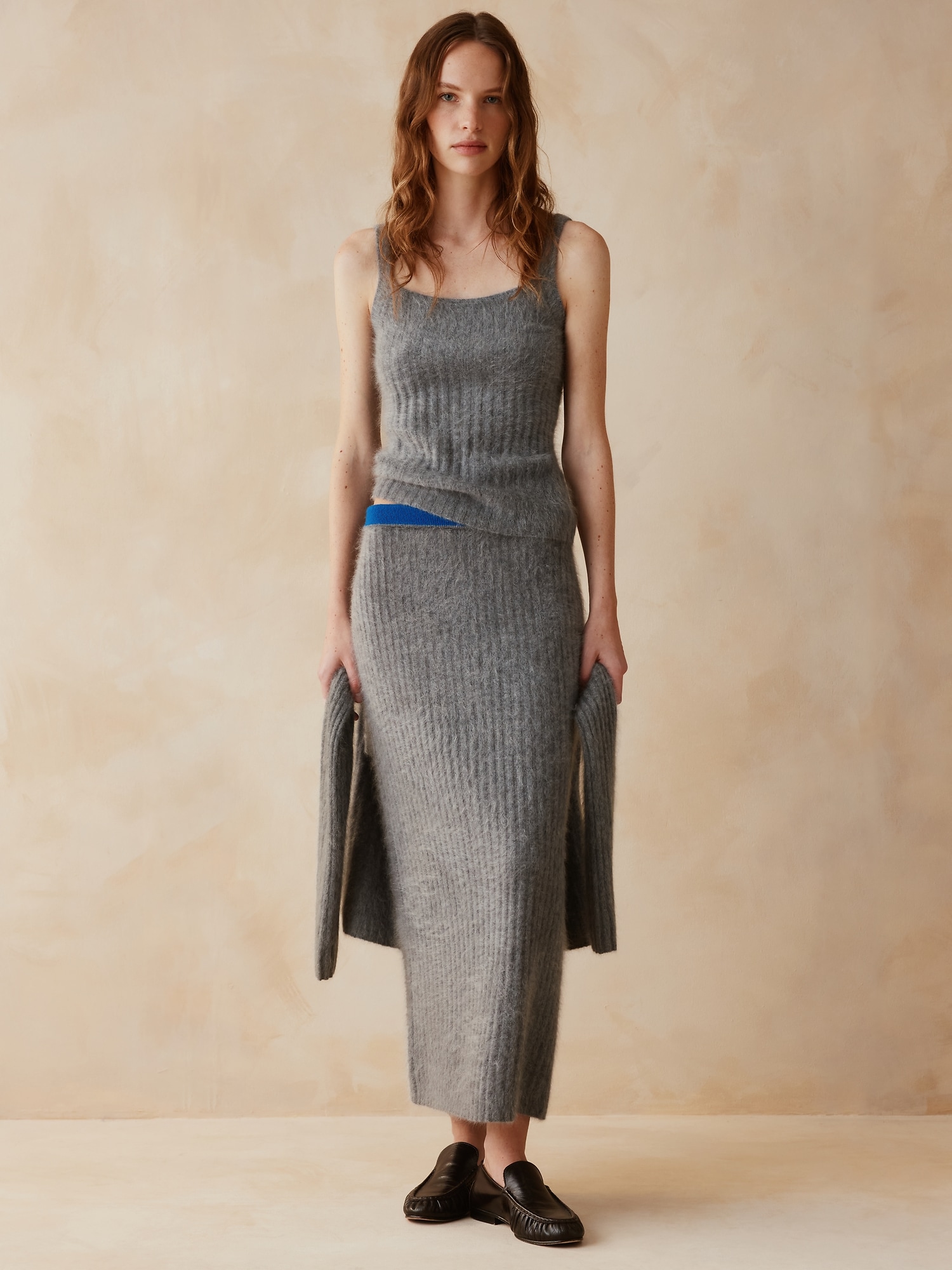 Banana Republic x Zankov | Margaux ブラッシュド カシミヤ ニットタンクトップ-2
