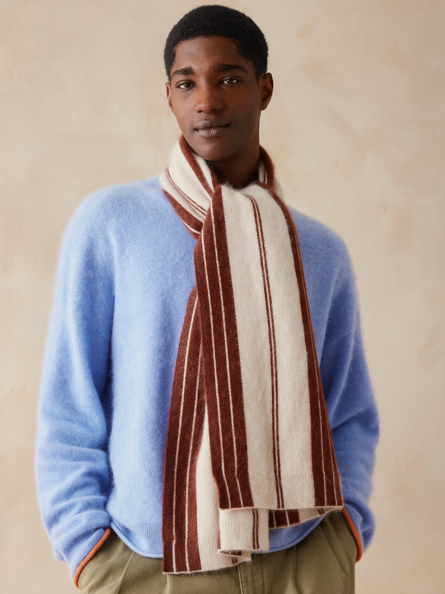 Banana Republic x Zankov | Aubrey ブラッシュド カシミヤスカーフ-1