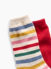 CashSoft カシミヤタッチ クルーソックス 2足セット (キッズ)-1