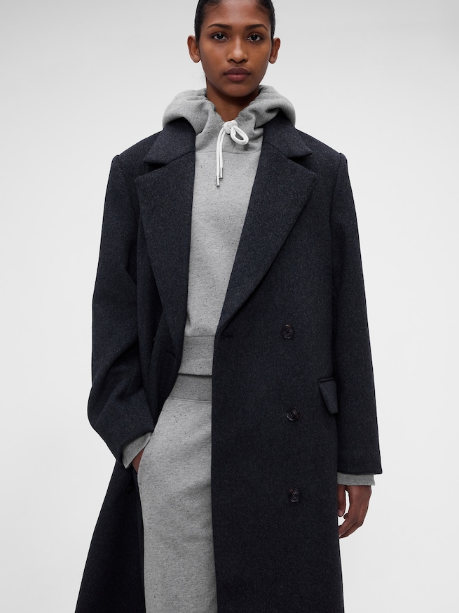 Gap &times; Victoria Beckham ウールブレンド チェスターフィールドコート-4