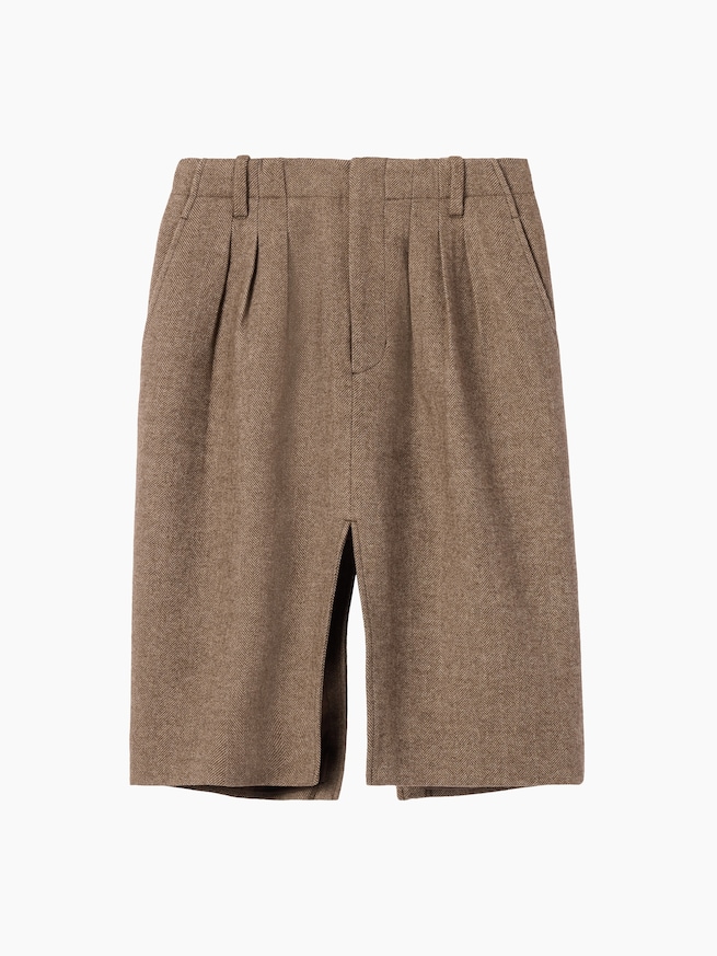 Gap &times; Victoria Beckham ウールブレンド ヘリンボーンスカート-6