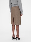Gap &times; Victoria Beckham ウールブレンド ヘリンボーンスカート-3
