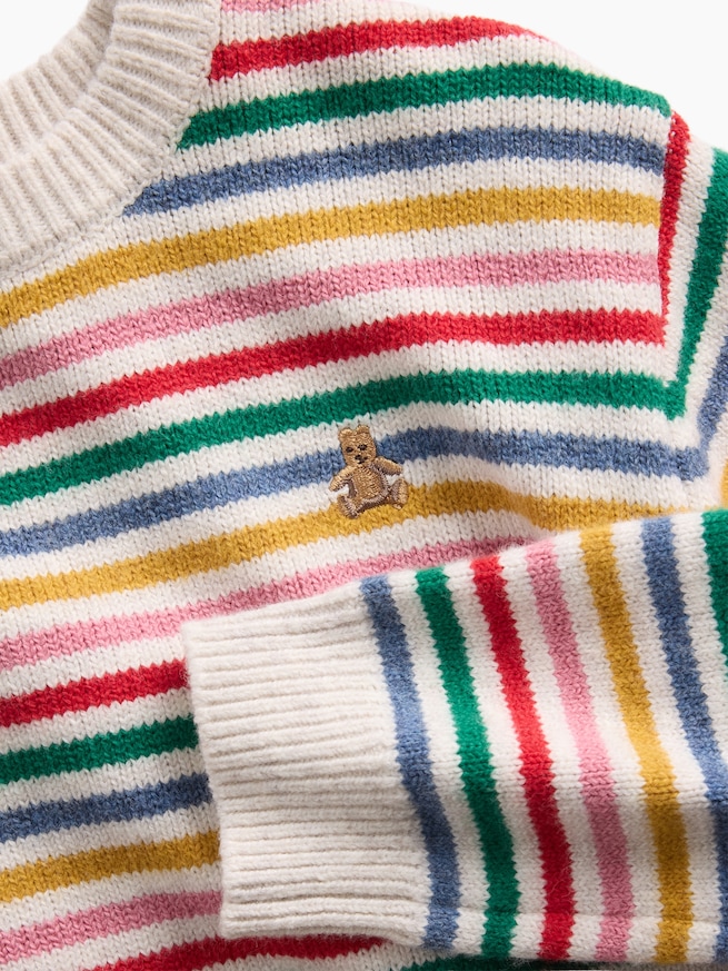 CashSoft カシミヤタッチ ハッピーストライプ セーター (幼児・ベビー)-3