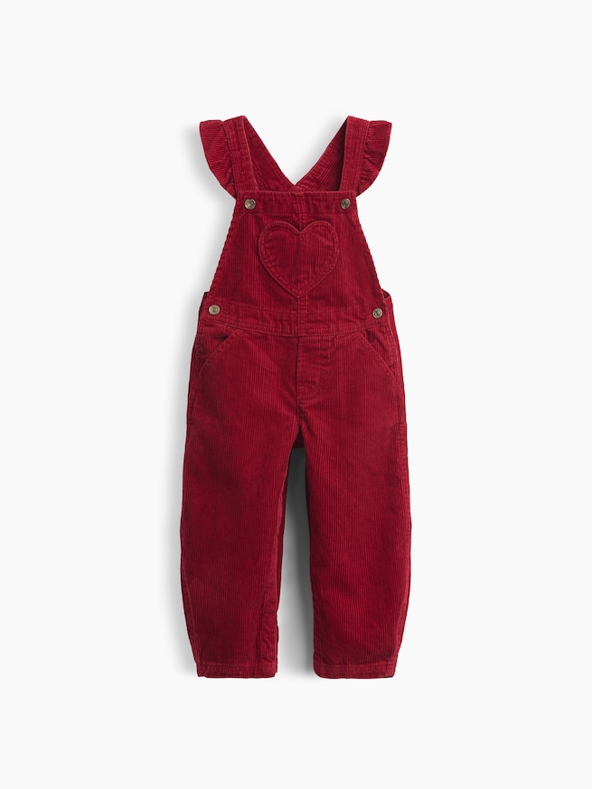 コーデュロイ ハート ホースシュー オーバーオール (幼児・ベビー)-1